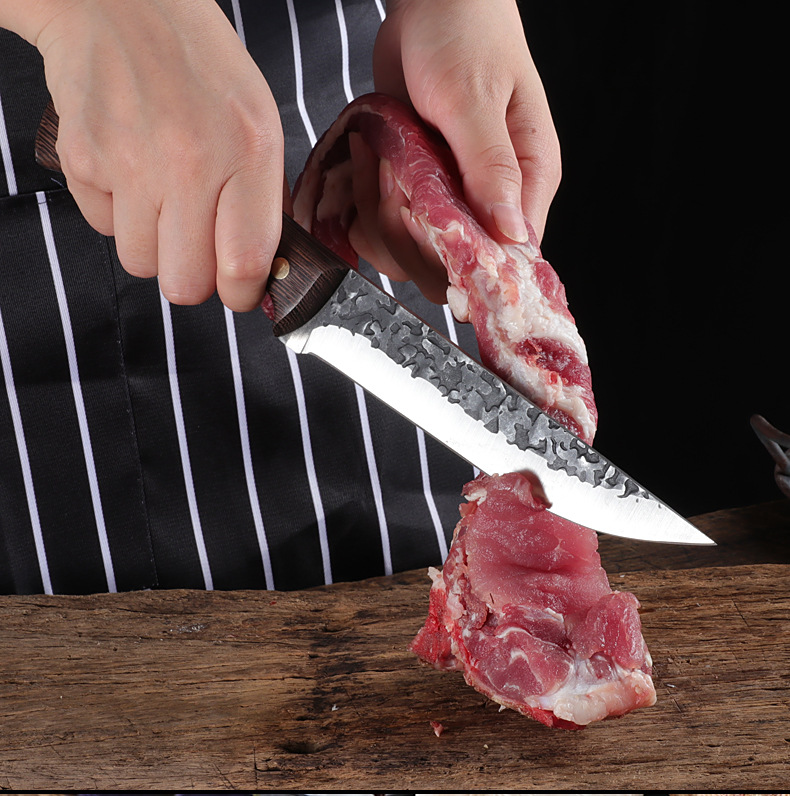 Knife Chicken Wings Wooden Handle Meat Cutting Kitchen Knife Chef Knife Stainless Steel Pig Sheep Meat Cutting Knife Knife Chicken Wings Wooden Handle Meat Cutting Kitchen Knife Chef Knife Stainless Steel Pig Sheep Meat Cutting Knife