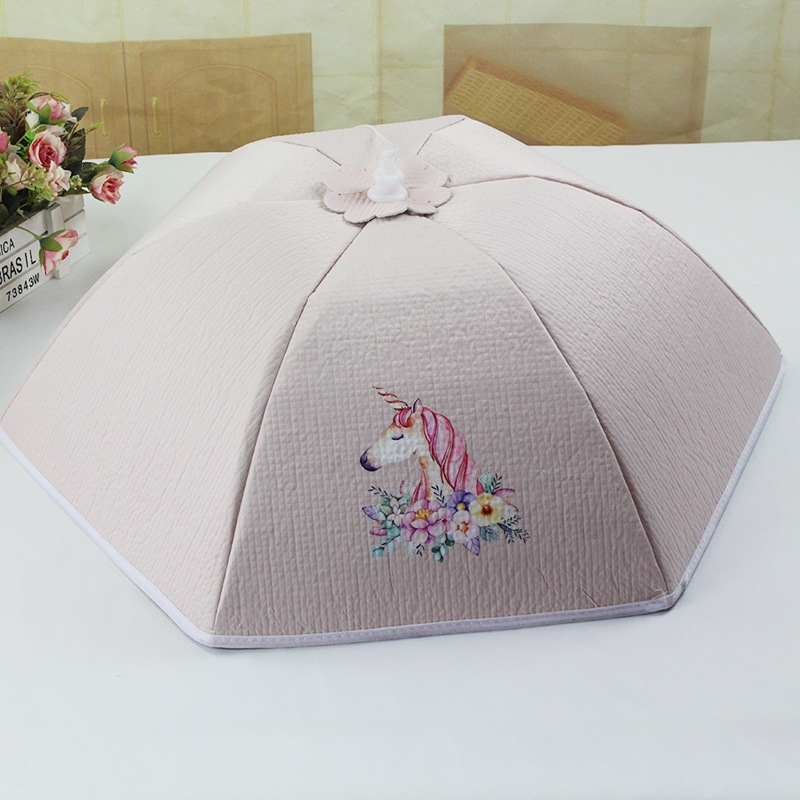 Thermal Food Cover Meal Table Rice Cover Household Cover Dish Cover Heating Dish Folding Cover One Product Dropshipping