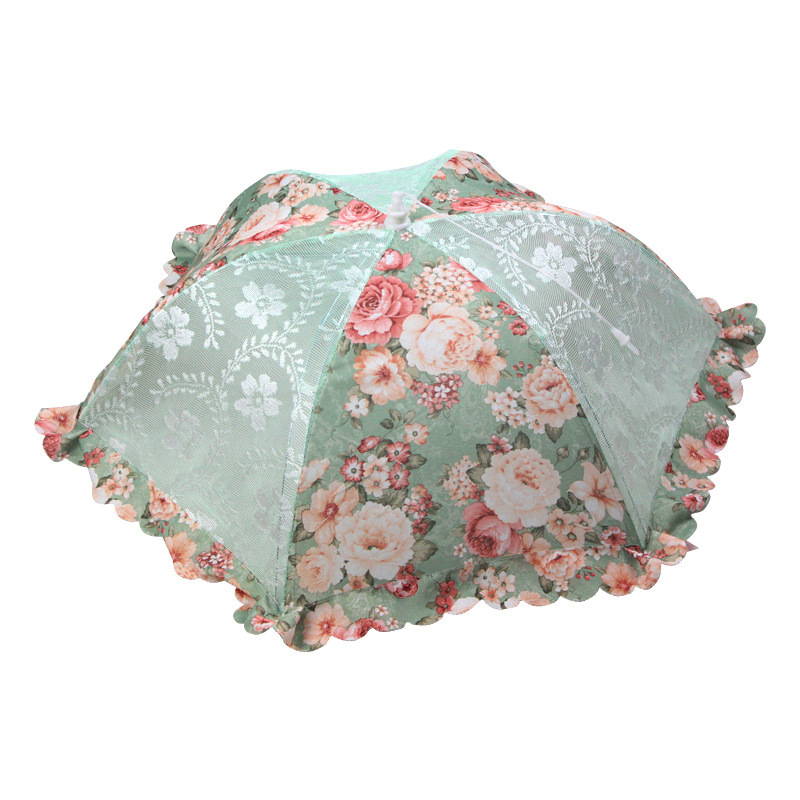 Anti-Fly Anti-Fouling Table Cover Food Cover 2019 Summer Fashion Lace Fabric Folding Dish Cover Factory Supply