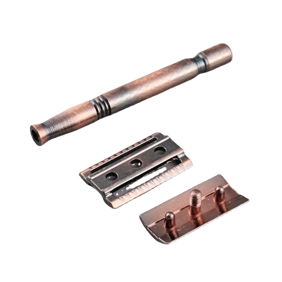 Factory Direct Sales Boutique Manual Copper Shaver Men&#039;s Shaver 5-Layer Blade Shaver Manual Shaver