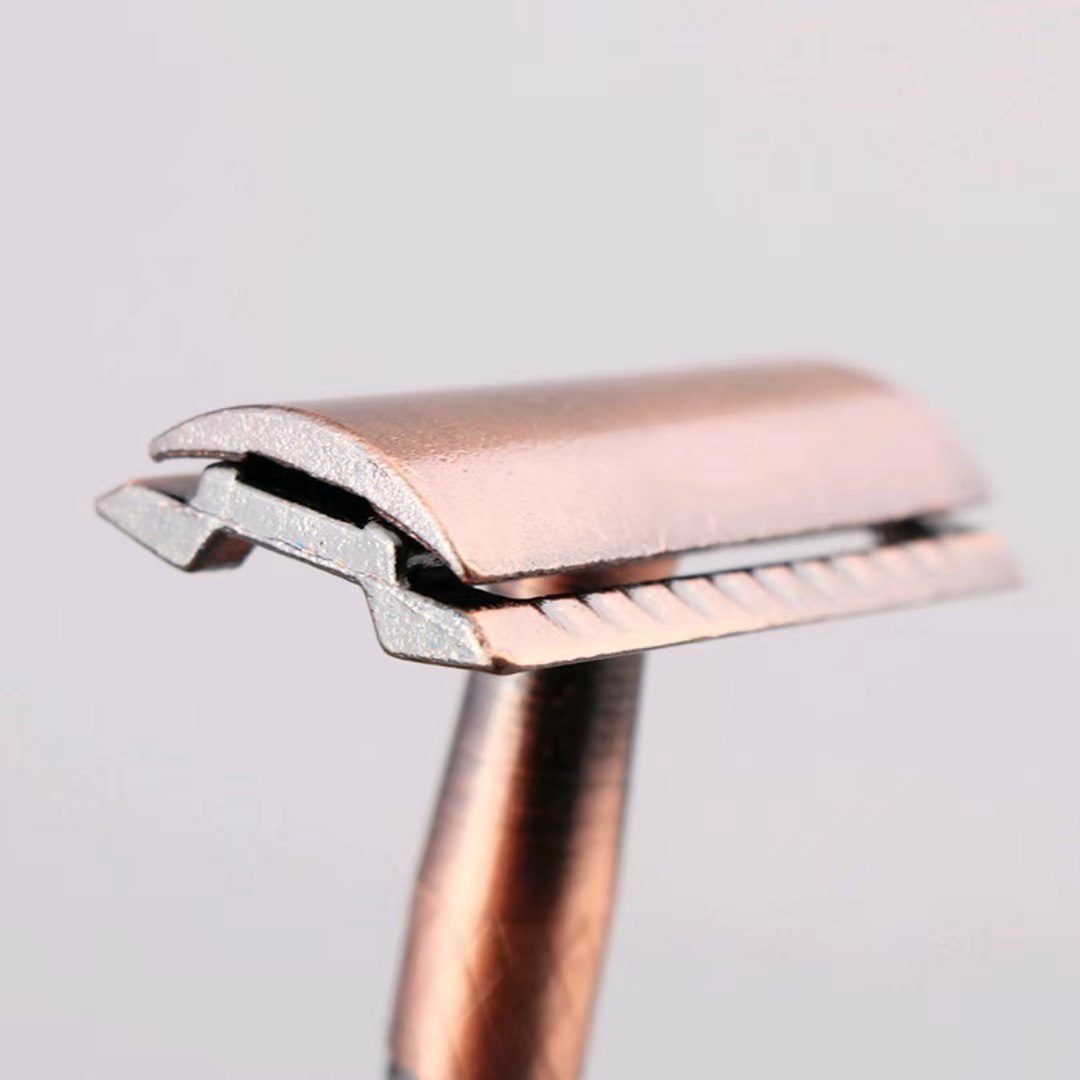 Factory Direct Sales Boutique Manual Copper Shaver Men&#039;s Shaver 5-Layer Blade Shaver Manual Shaver