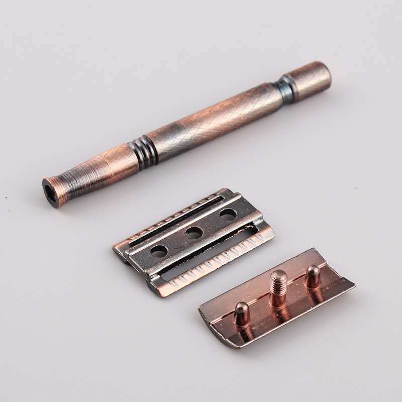 Factory Direct Sales Boutique Manual Copper Shaver Men's Shaver 5-Layer Blade Shaver Manual Shaver