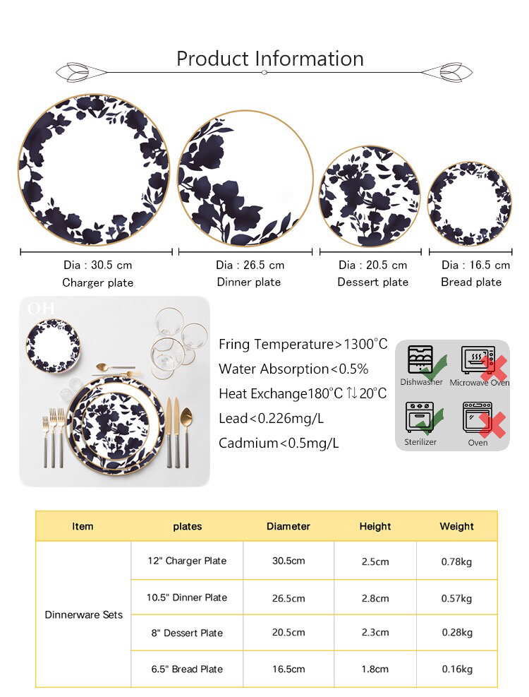 High Bone China Dish Ceramic Plate Western Cuisine Plate Hotel Table Display Tableware Daily Consumer Goods High Bone China Dish Ceramic Plate Western Cuisine Plate Hotel Table Display Tableware Daily Consumer Goods