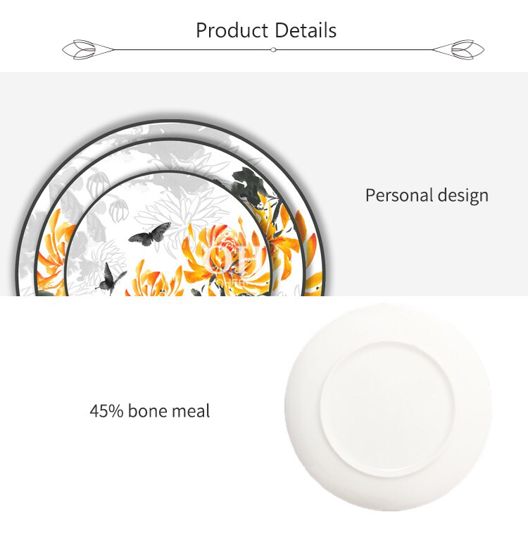 High Bone Porcelain Plate Ceramic Tableware Ceramic Plate Hotel Table Setting Cake Fruit Plate Daily Tableware Large Tray High Bone Porcelain Plate Ceramic Tableware Ceramic Plate Hotel Table Setting Cake Fruit Plate Daily Tableware Large Tray