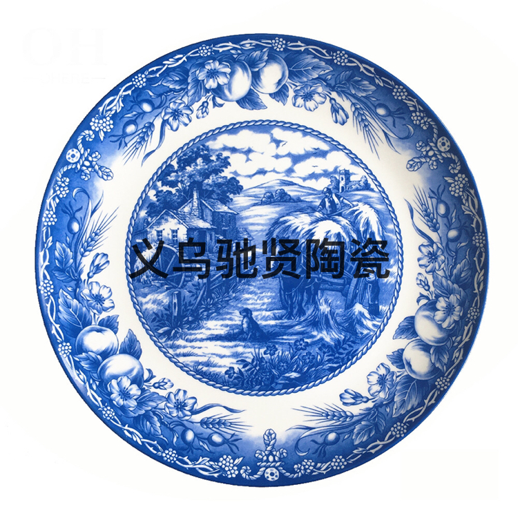 High Bone China Cutlery Tray Ceramic Western Cuisine Plate Table Decoration Large Tray Household Daily Tableware Cake Plate