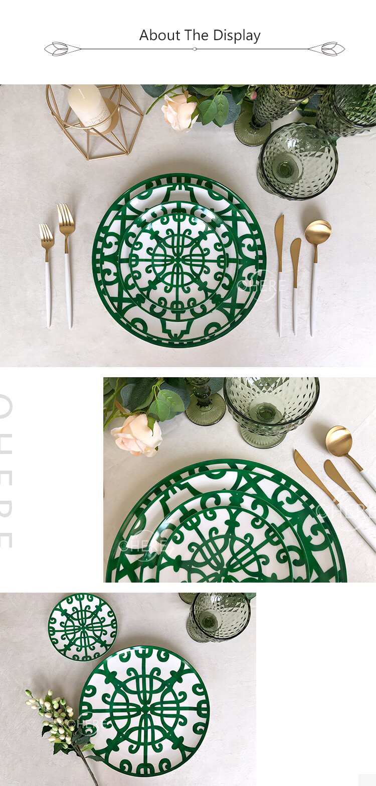 High Bone Porcelain Plate Ceramic Tableware Western Food Plate Hotel Table Setting Large Tray Cake Fruit Plate High Bone Porcelain Plate Ceramic Tableware Western Food Plate Hotel Table Setting Large Tray Cake Fruit Plate