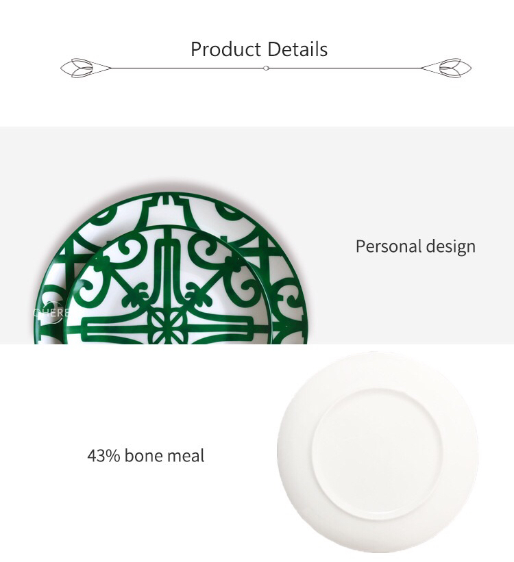High Bone Porcelain Plate Ceramic Tableware Western Food Plate Hotel Table Setting Large Tray Cake Fruit Plate High Bone Porcelain Plate Ceramic Tableware Western Food Plate Hotel Table Setting Large Tray Cake Fruit Plate