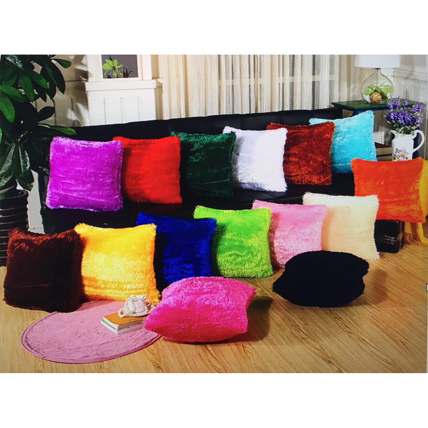 Shiny Velvet Pillow Cover Bedding Household Supplies Plush Cushion Solid Color Cushion Cover Wool Pillow Shiny Velvet Pillow Cover Bedding Household Supplies Plush Cushion Solid Color Cushion Cover Wool Pillow
