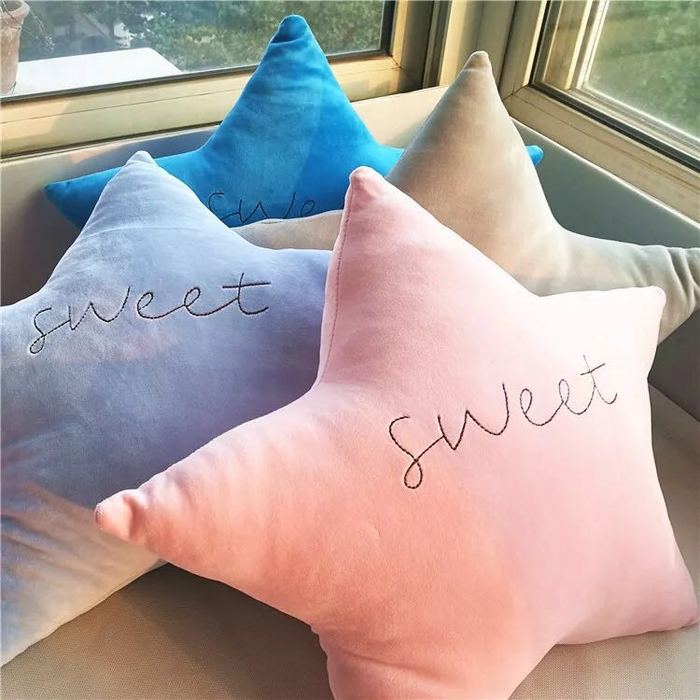 Feather cotton spandex fabric soft pillow pillow Valentine star star plush toys Feather cotton spandex fabric soft pillow pillow Valentine star star plush toys
