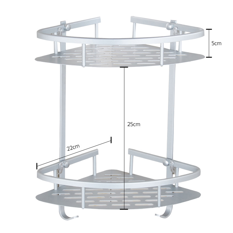 No hole in the shelf storage shelf paste hook bathroom tripod wall hanging Kitchen Arrangement