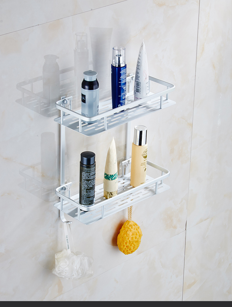 No hole in the shelf storage shelf paste hook bathroom tripod wall hanging Kitchen Arrangement No hole in the shelf storage shelf paste hook bathroom tripod wall hanging Kitchen Arrangement