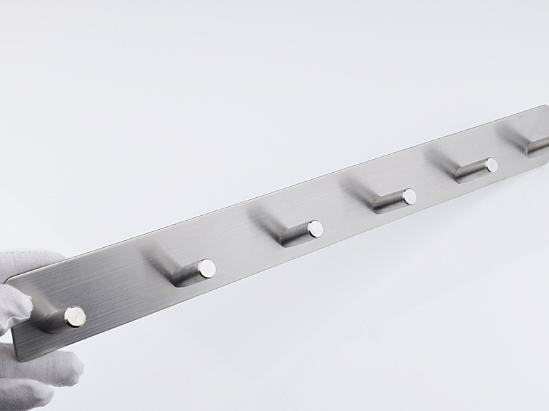 Kitchen and bathroom non staple metal coat and hat hook creative sticky hook stainless steel non punch hook single hook Kitchen and bathroom non staple metal coat and hat hook creative sticky hook stainless steel non punch hook single hook