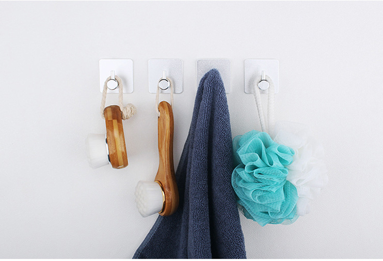 of hot style cross border special adhesive hook 304 stainless steel metal feel kitchen without trace hanging