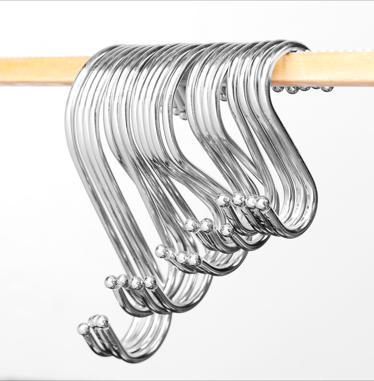 Kitchen supermarket metal stainless steel S - shaped hook large S - hook hook multi - function S - hook Kitchen supermarket metal stainless steel S - shaped hook large S - hook hook multi - function S - hook