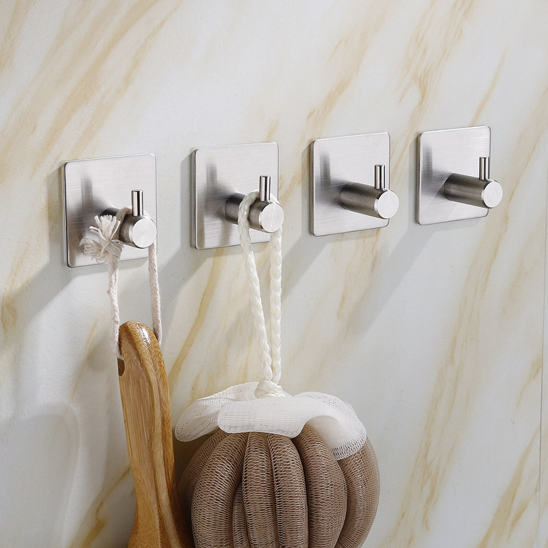 steel hook strong stick hook feel after the coat hooks hardware hook with hole without nail coat hook cross border