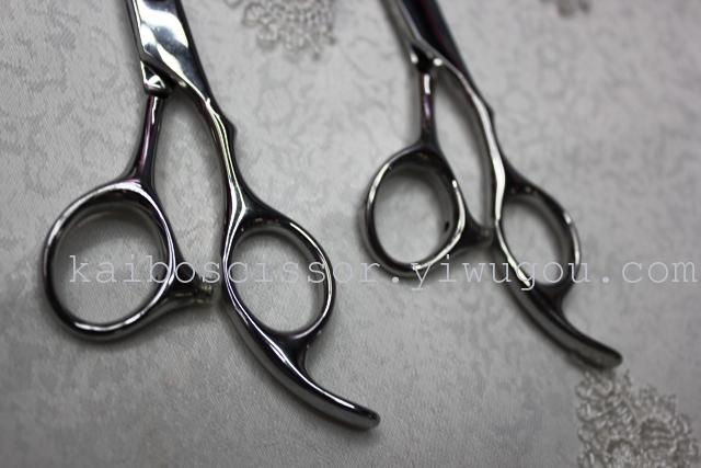 Kaibo factory all steel hair scissors, stainless steel scissors cutting scissors KB767 plastic suction gift box Kaibo factory all steel hair scissors, stainless steel scissors cutting scissors KB767 plastic suction gift box