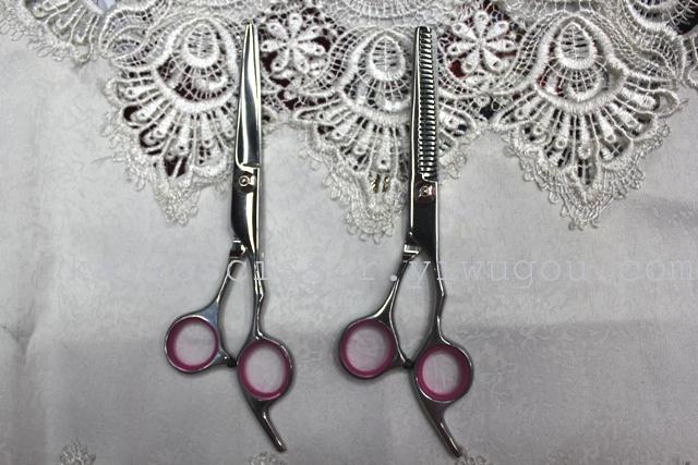 Kaibo factory all steel hair scissors, stainless steel scissors cutting scissors KB764 plastic suction gift box Kaibo factory all steel hair scissors, stainless steel scissors cutting scissors KB764 plastic suction gift box