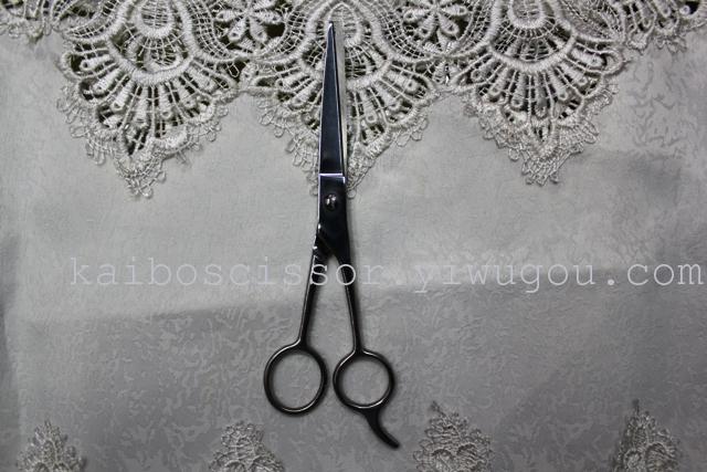 Kaibo factory all steel hair scissors, stainless steel scissors cutting scissors KB764 plastic suction gift box Kaibo factory all steel hair scissors, stainless steel scissors cutting scissors KB764 plastic suction gift box