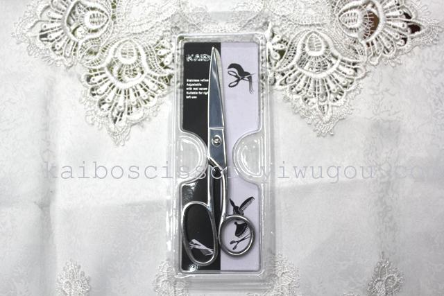 Kaibo factory all steel hair scissors, stainless steel scissors cutting scissors KB764 plastic suction gift box Kaibo factory all steel hair scissors, stainless steel scissors cutting scissors KB764 plastic suction gift box