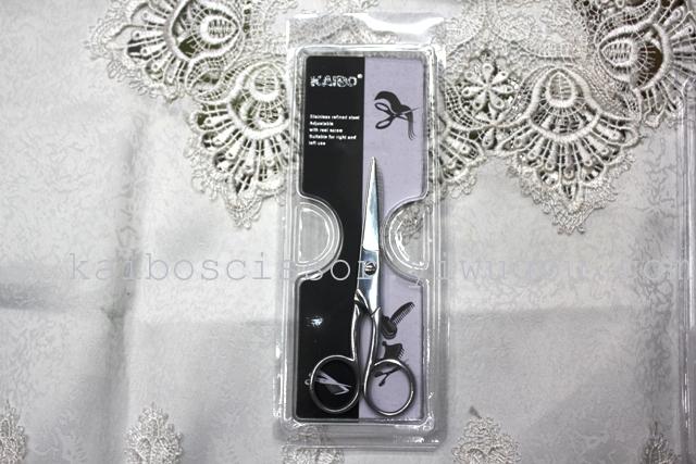 Kaibo factory all steel hair scissors, stainless steel scissors cutting scissors KB764 plastic suction gift box Kaibo factory all steel hair scissors, stainless steel scissors cutting scissors KB764 plastic suction gift box