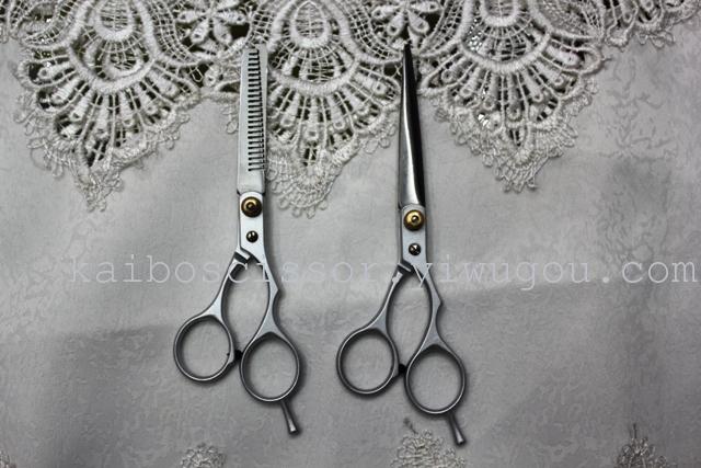 Kaibo factory all steel hair scissors, stainless steel scissors cutting scissors KB765 plastic suction gift box Kaibo factory all steel hair scissors, stainless steel scissors cutting scissors KB765 plastic suction gift box