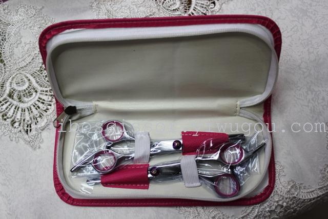 Kaibo factory all steel hair scissors, stainless steel scissors cutting scissors KB765 plastic suction gift box Kaibo factory all steel hair scissors, stainless steel scissors cutting scissors KB765 plastic suction gift box