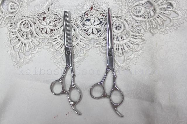 Kaibo factory all steel hair scissors, stainless steel scissors cutting scissors KB765 plastic suction gift box Kaibo factory all steel hair scissors, stainless steel scissors cutting scissors KB765 plastic suction gift box