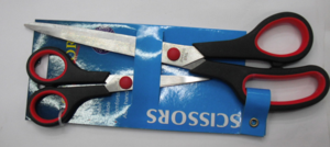 5.5 inch 8.5 Inch Black Handle red ring rubber scissors suit