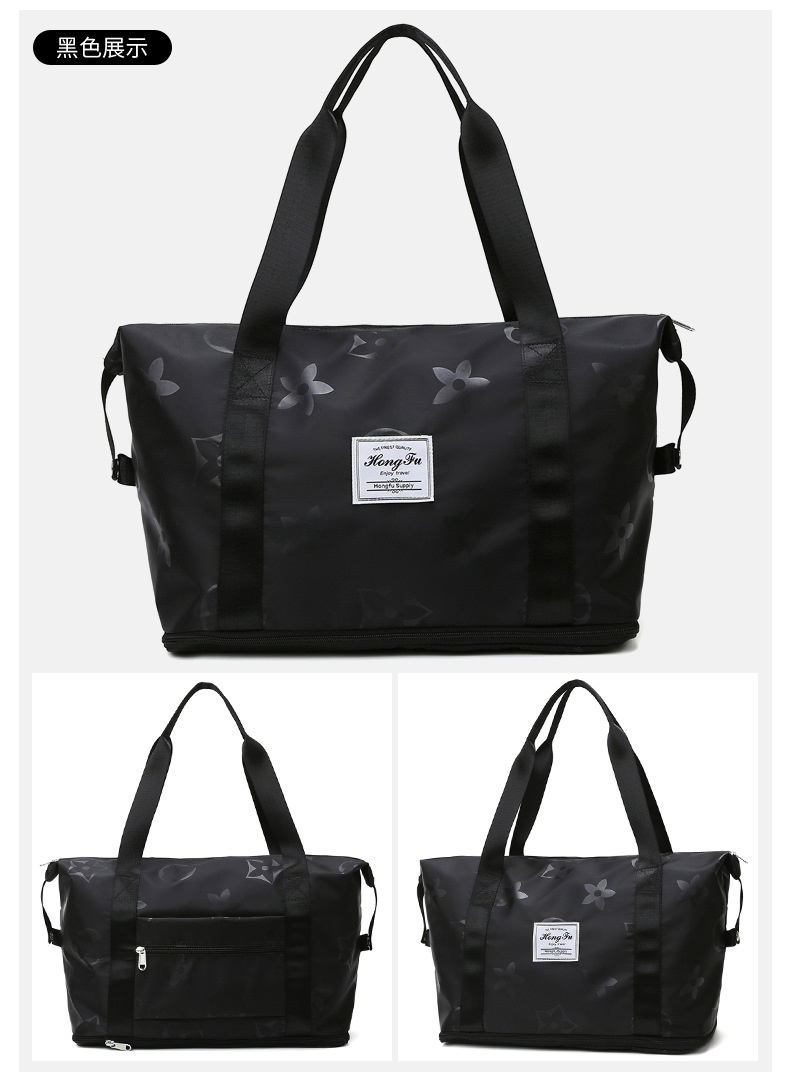 Expansion Short-Distance Portable Travel Bag Handbag Large Capacity Storage Bag Shoulder Bag Women's Sports Yoga Fitness Bag