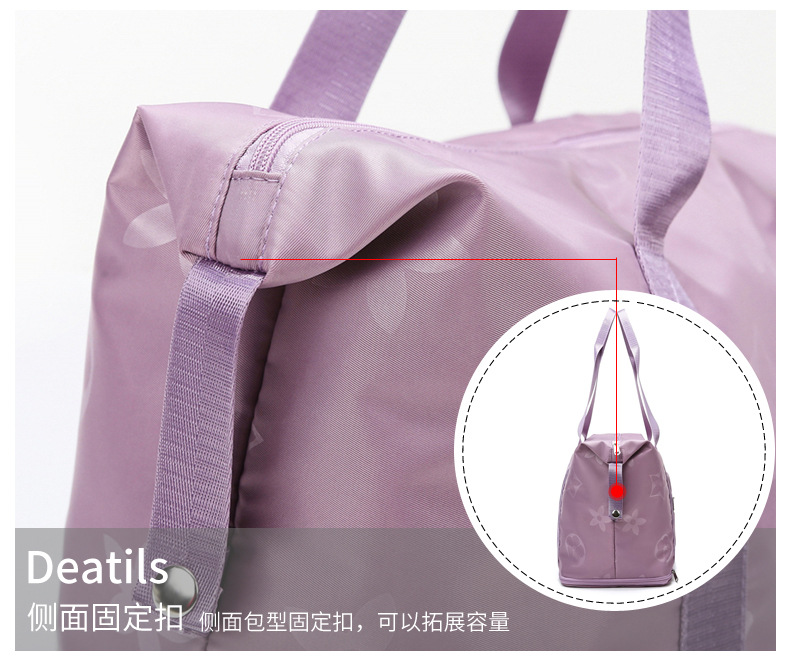 Expansion Short-Distance Portable Travel Bag Handbag Large Capacity Storage Bag Shoulder Bag Women's Sports Yoga Fitness Bag
