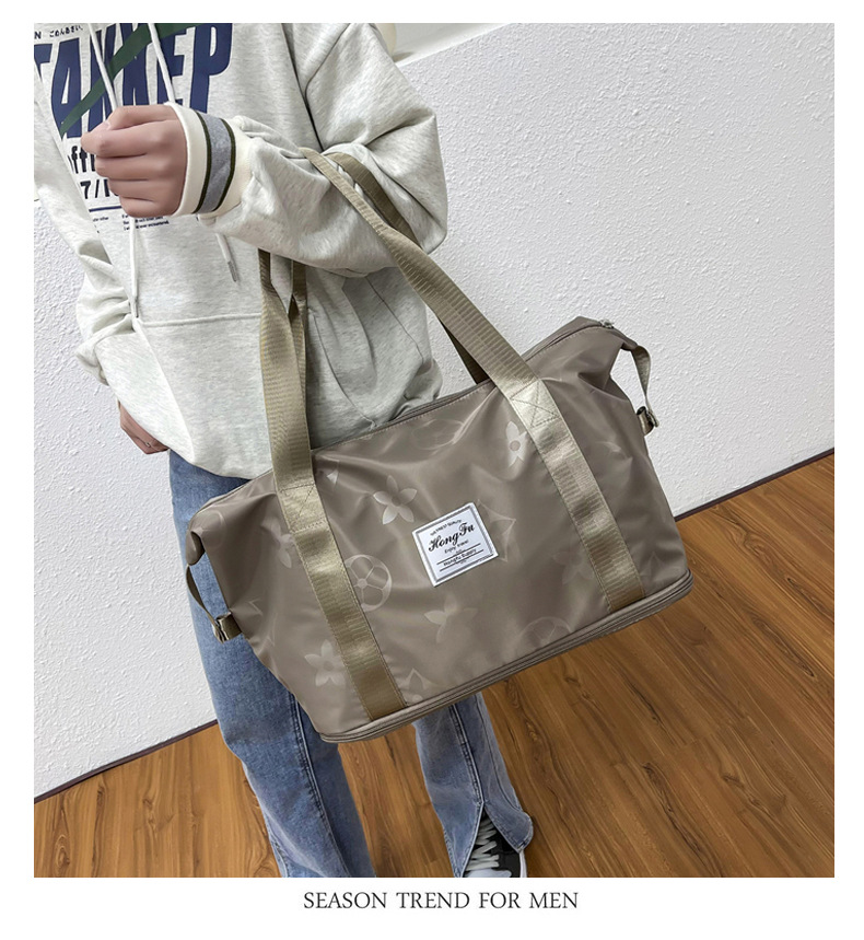 Expansion Short-Distance Portable Travel Bag Handbag Large Capacity Storage Bag Shoulder Bag Women's Sports Yoga Fitness Bag