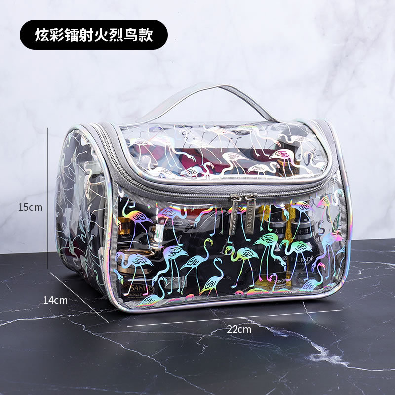 Internet Celebrity Transparent Simple Waterproof Large Capacity Fitness Wash Bag Bath Bag Ins Storage Bag Portable Cosmetic Bag