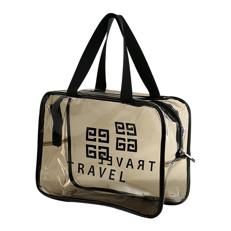 waterproof cosmetic bag PVC convenient and transparent waterproof toiletry bag web celebrity large capacity storage bag