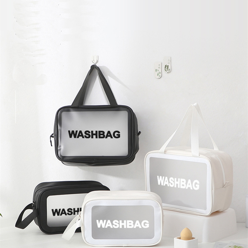 Bag 2020 New Ultra hot Ins Air Travel makeup bag with large capacity and thickening PU waterproof portable storage bag