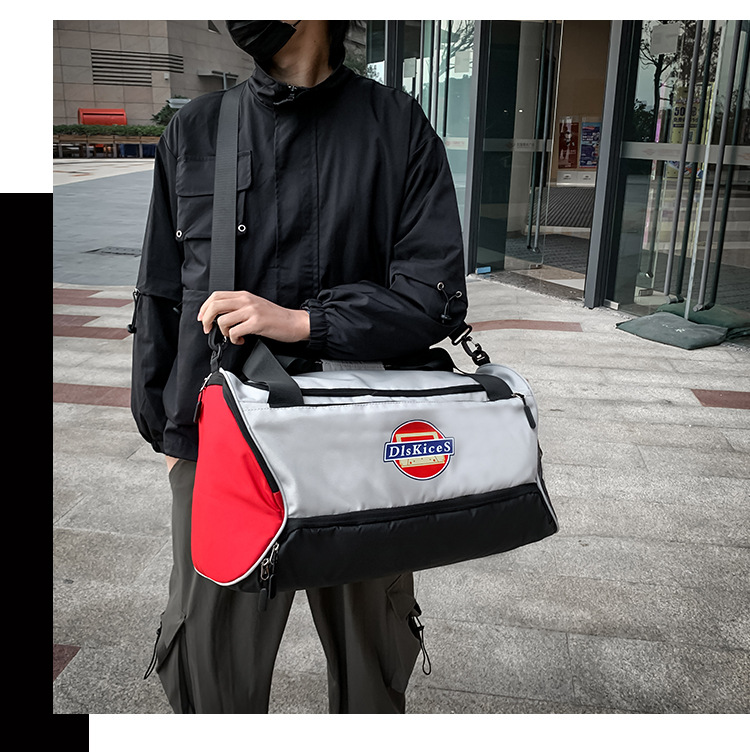 Wholesale Manufacturers Contrast Color Portable Travel One Shoulder Bag Short-Distance Storage Bag Large Capacity Handbag Customizable Logo Wholesale Manufacturers Contrast Color Portable Travel One Shoulder Bag Short-Distance Storage Bag Large Capacity Handbag Customizable Logo