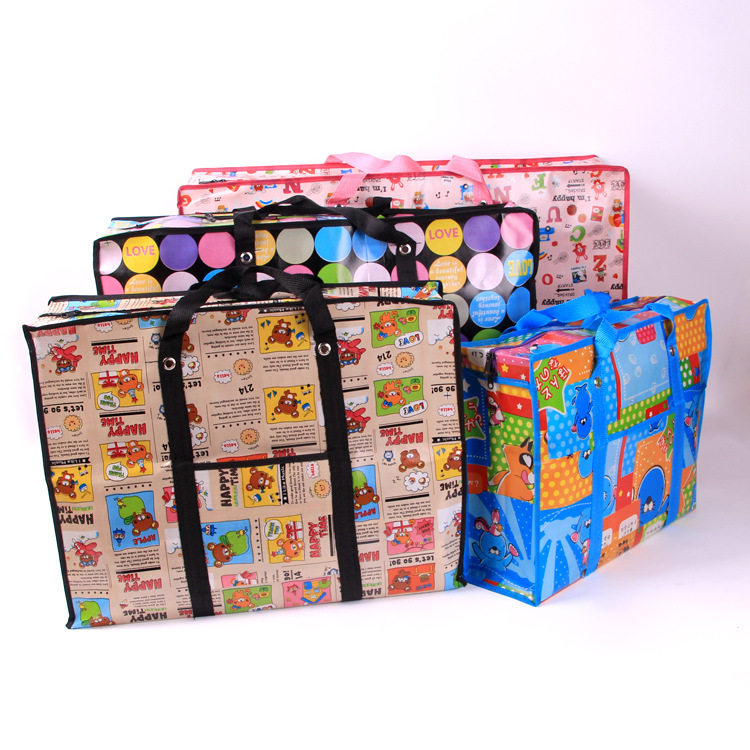 [jiayi environmental bag] moving bag thickened non-woven fabric bag storage bag quilt bag 80*55*25