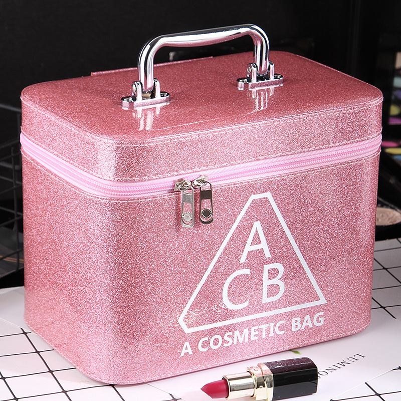 Manufacturer Korean Cute Multifunctional Cosmetic Case Portable and Simple Cosmetic Bag Waterproof Travel Storage Bag Toolbox