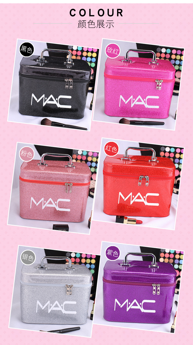 Manufacturer Korean Cute Multifunctional Cosmetic Case Portable and Simple Cosmetic Bag Waterproof Travel Storage Bag Toolbox