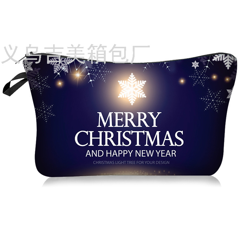 New Christmas Series Digital Printing Cosmetic Bag Clutch Bag Multifunctional Storage Bag Holiday Supplies Women's Bag New Christmas Series Digital Printing Cosmetic Bag Clutch Bag Multifunctional Storage Bag Holiday Supplies Women's Bag