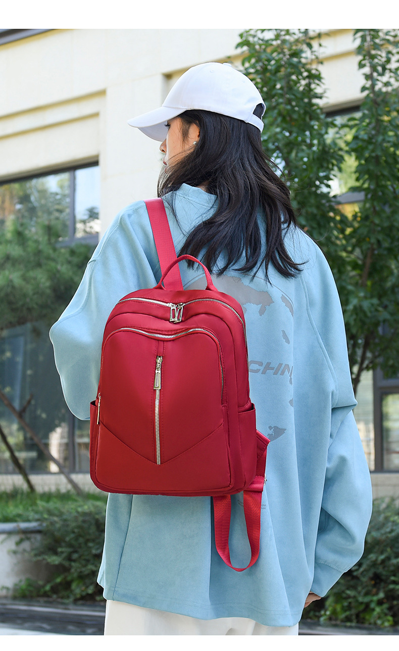 Foreign Trade Wholesale New Fashion Oxford Cloth Backpack Lightweight Travel Backpack Storage Bag Student Schoolbag Fashion Delivery Foreign Trade Wholesale New Fashion Oxford Cloth Backpack Lightweight Travel Backpack Storage Bag Student Schoolbag Fashion Delivery