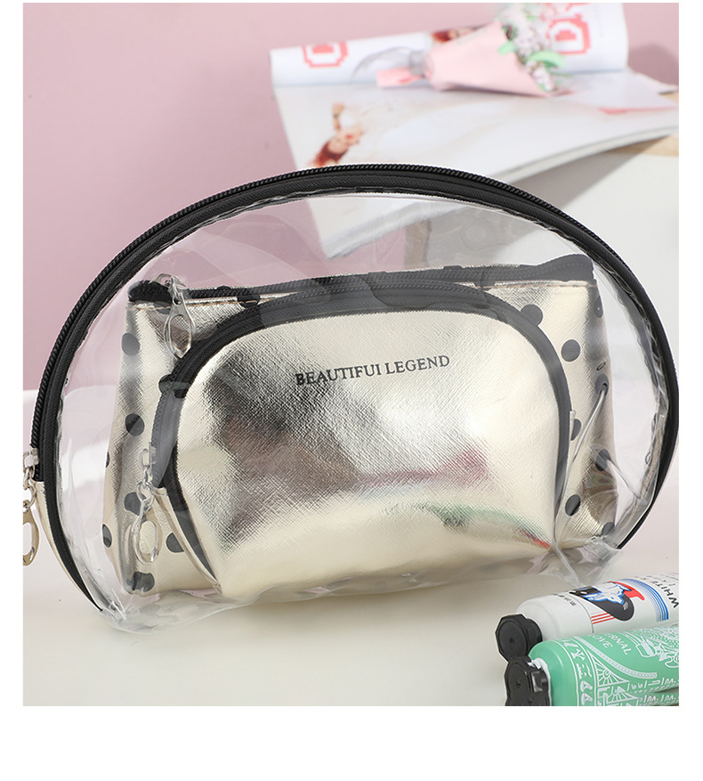 Factory Direct Supply New Travel Washing and Makeup Bag Portable PVC Portable Toiletry Bag Zipper Personalized Storage Bag