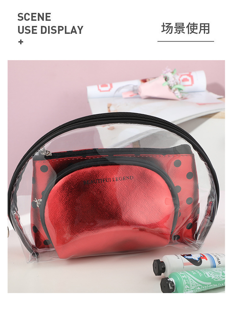 Factory Direct Supply New Travel Washing and Makeup Bag Portable PVC Portable Toiletry Bag Zipper Personalized Storage Bag