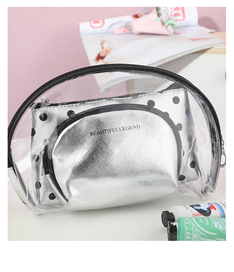 Factory Direct Supply New Travel Washing and Makeup Bag Portable PVC Portable Toiletry Bag Zipper Personalized Storage Bag