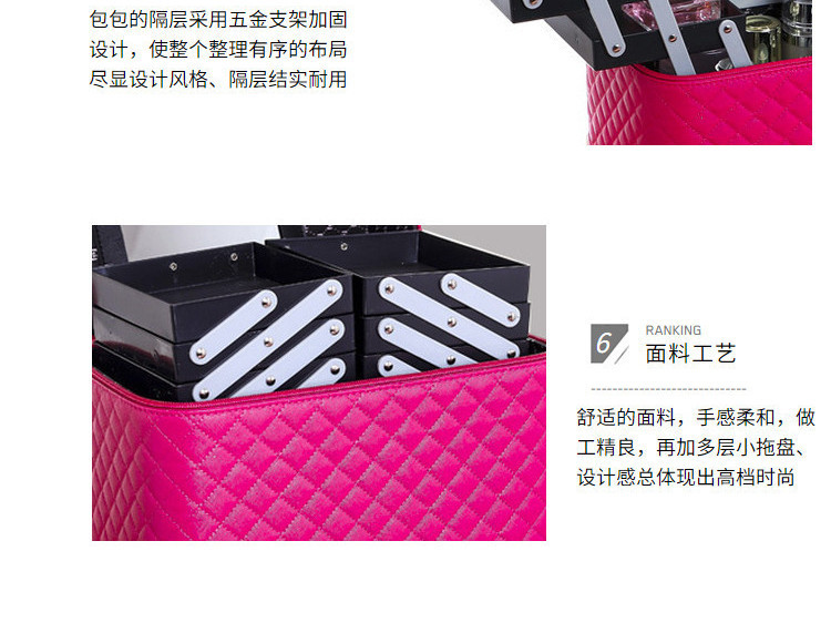 New Four-Open Cosmetic Case Portable Cosmetics Storage Bag Large Capacity Storage Box Small Bee Portable Cosmetic Case New Four-Open Cosmetic Case Portable Cosmetics Storage Bag Large Capacity Storage Box Small Bee Portable Cosmetic Case