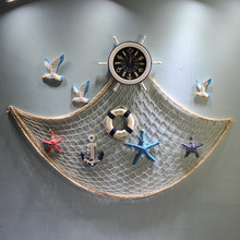 Mediterranean Solid Wood Hook Thermometer Household Pendant Ocean Wall Coat hook MA09019 Mediterranean Solid Wood Hook Thermometer Household Pendant Ocean Wall Coat hook MA09019