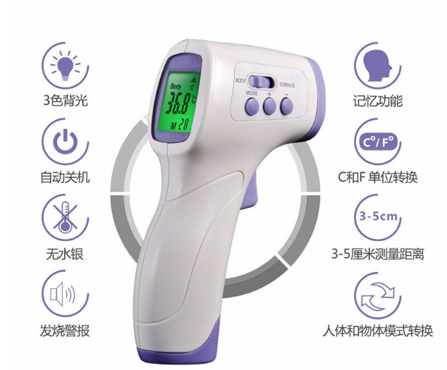 The New type of human thermometer electronic body temperature gun body temperature meter forehead temperature gun The New type of human thermometer electronic body temperature gun body temperature meter forehead temperature gun