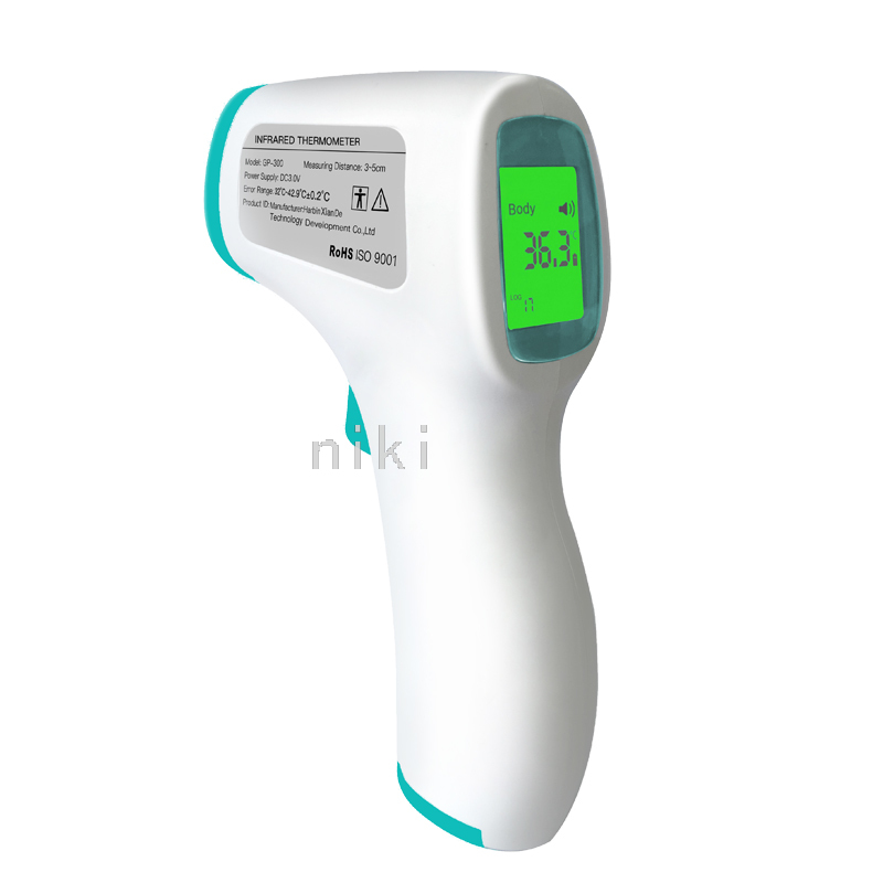 Forehead Temperature Gun Three-Color Color Changing Factory Spot Thermometer Thermometer Handheld Battery Pack Temperature Sensing Precision Foreign Trade Exclusive Forehead Temperature Gun Three-Color Color Changing Factory Spot Thermometer Thermometer Handheld Battery Pack Temperature Sensing Precision Foreign Trade Exclusive
