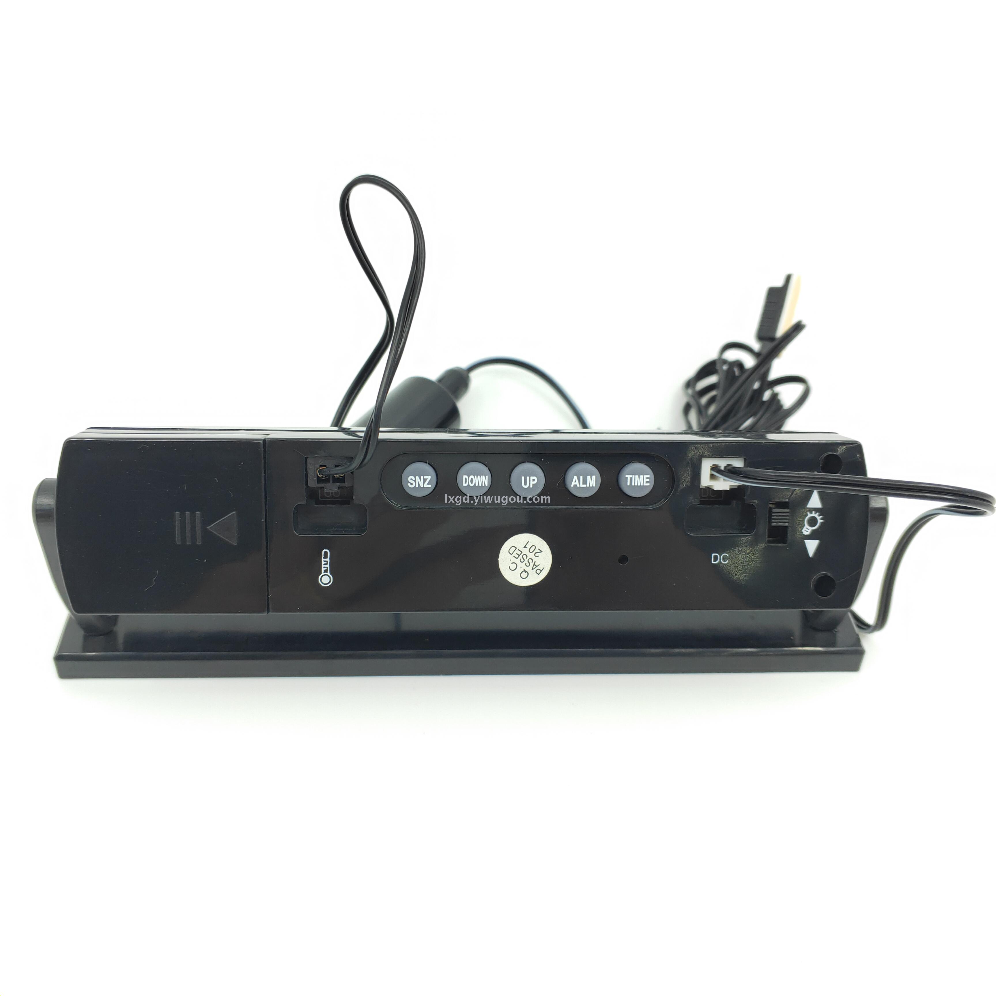 VST-7013V Multi-Function Car Electronic Clock Alarm Clock Voltmeter Indoor and Outdoor Thermometer Three-in-One