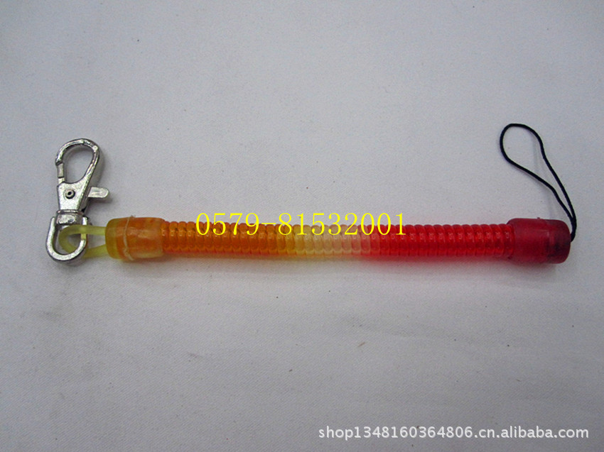 3-color plastic clip key ring plastic plastic spring spring line the spring ropes 7/buckle spring line