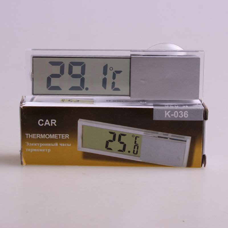 Suction Type Car Thermometer Car Thermometer Transparent LCD Display Car Thermometer inside and outside K036 Suction Type Car Thermometer Car Thermometer Transparent LCD Display Car Thermometer inside and outside K036